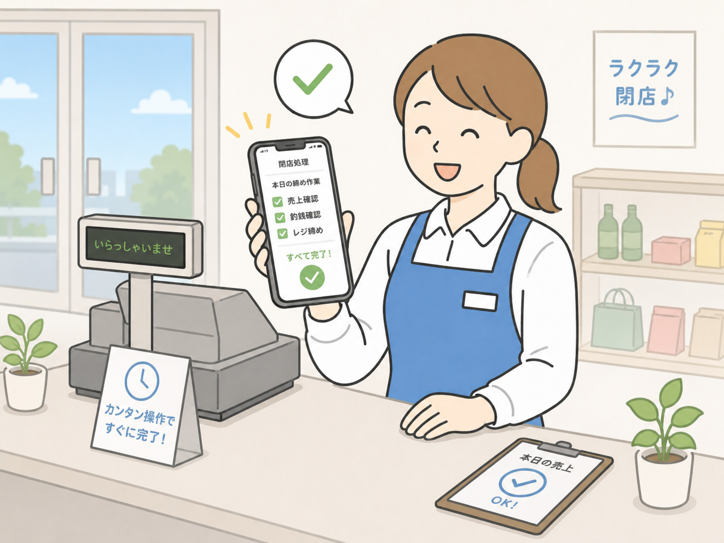 AFTER 導入後に締め作業がラクになるイメージ